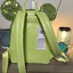 Disney | Bags | Disney Parks Tinkerbell Green Sequin  display picture 3